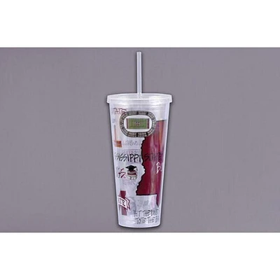 Mississippi State Magnolia Lane 22 Oz Tumbler With Straw