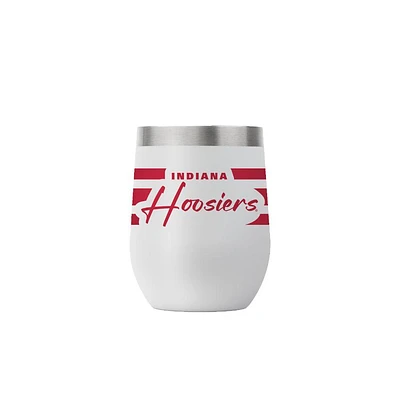 Indiana Gametime Sidekicks 12 Oz Grey Stripe Stemless Tumbler