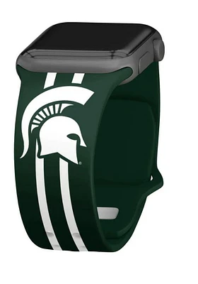 Michigan State Apple Watch Silicone Stripe Sport Long Band 42mm