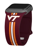 Virginia Tech Apple Watch Silicone Stripe Sport Long Band 38mm