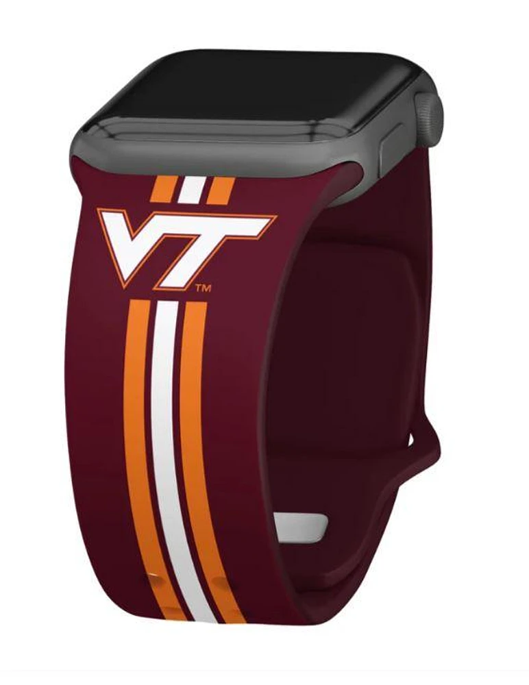 Virginia Tech Apple Watch Silicone Stripe Sport Short Band 38mm