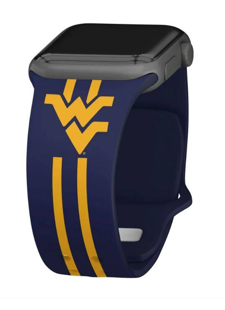 West Virginia Apple Watch Silicone Stripe Sport Short Band 38mm