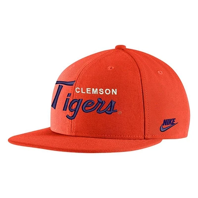 Clemson Nike 2023 Retro Flat Bill Adjustable Cap