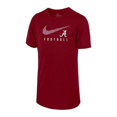 Alabama Nike YOUTH Legend Swoosh Football Tee