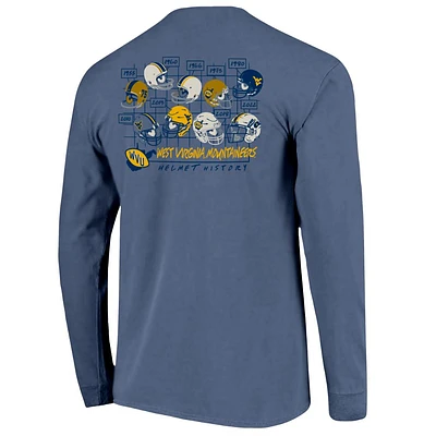 West Virginia Helmet History Comfort Colors Long Sleeve Tee