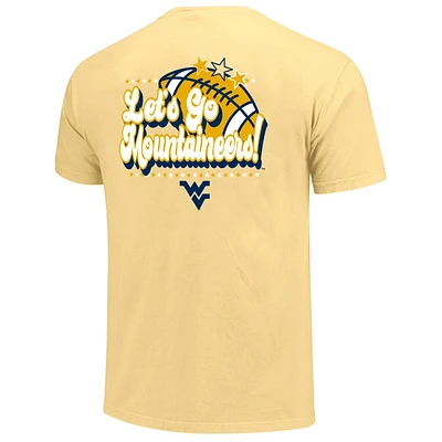 West Virginia Retro Football Stars Comfort Colors Tee