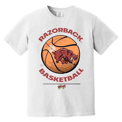 Arkansas Hogtoons Razorback Basketball Comfort Colors Tee