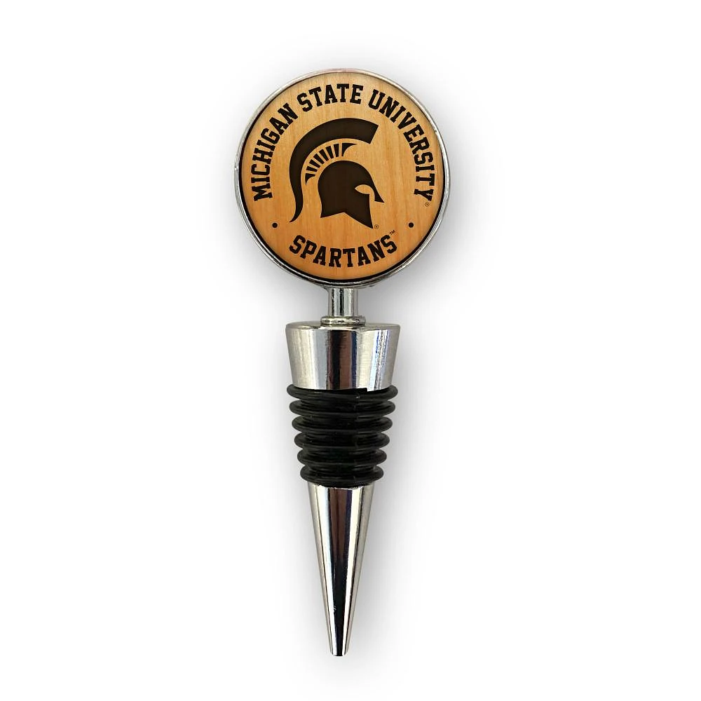 Michigan State Timeless Etchings Wood Etched Bottle Stopper