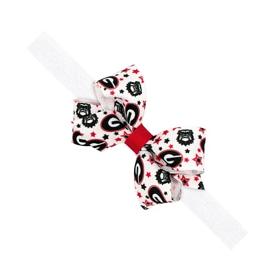 Georgia Wee Ones Grosgrain Bow on Elastic Band