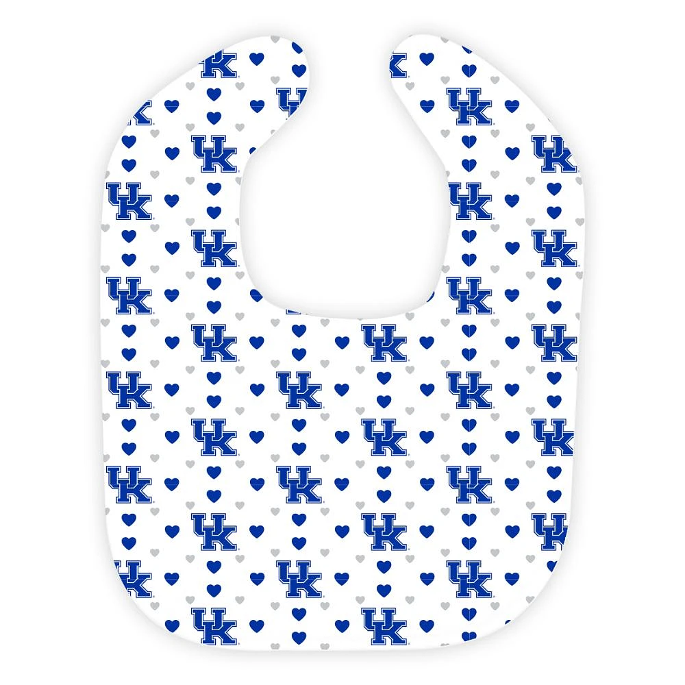 Kentucky Wee Ones Heart Print Soft Bib