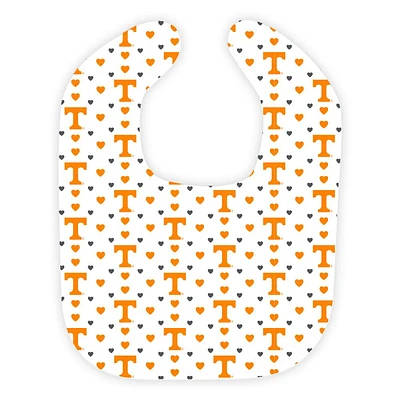 Tennessee Wee Ones Heart Print Soft Bib