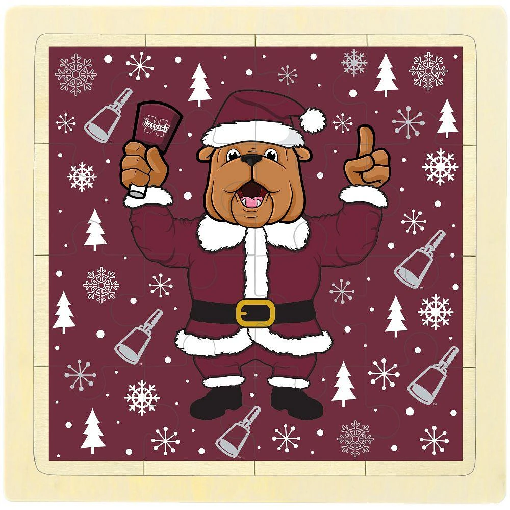 Mississippi State Bully Claus Wood Puzzle