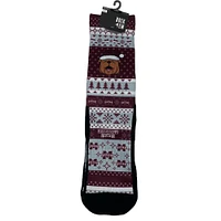 Mississippi State Rock 'Em Bully Sweater Claus Socks