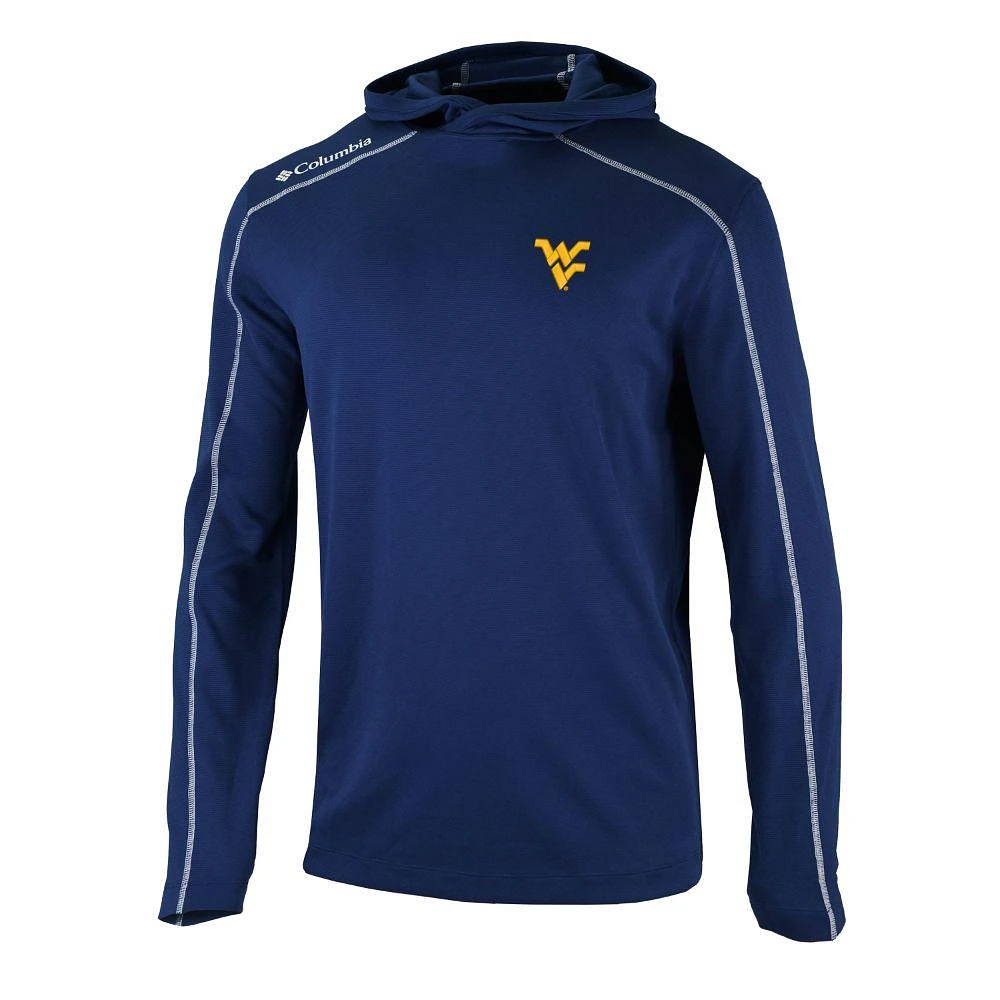 West Virginia Columbia Golf Omni Wick Shotgun Hoodie