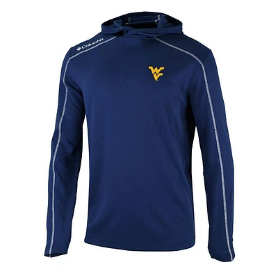 West Virginia Columbia Golf Omni Wick Shotgun Hoodie