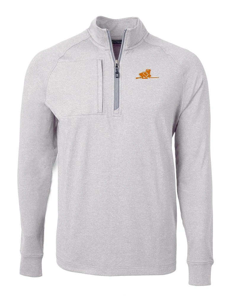 Tennessee Cutter & Buck Men's Adapt Eco Knit Heather Rifleman  1/4 Zip Pullover