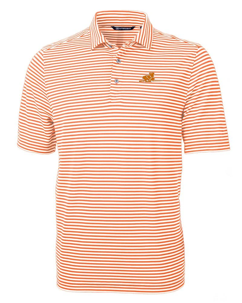 Tennessee Cutter & Buck Virtue Eco Pique Stripe Rifleman Polo