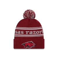 Arkansas New Era Marquee Knit Pom Beanie