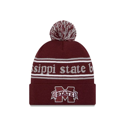 Mississippi State New Era Marquee Knit Pom Beanie