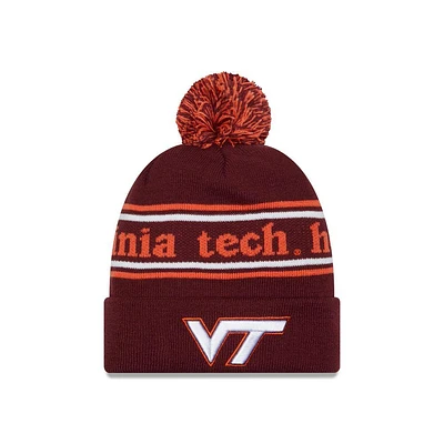 Virginia Tech New Era YOUTH Marquee Knit Pom Beanie