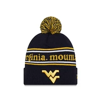 West Virginia New Era Marquee Knit Pom Beanie