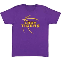 LSU Bayou Apparel Lady Tigers Basketball Outline Tee