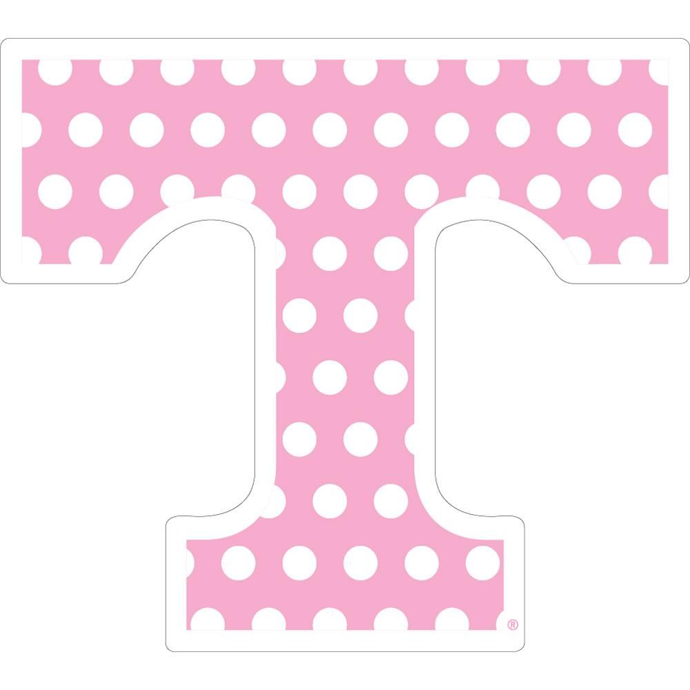  Vols - Tennessee Power T Pink Dots Decal 3 - Alumni Hall