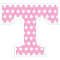 Vols - Tennessee Power T Pink Dots Decal 3 - Alumni Hall