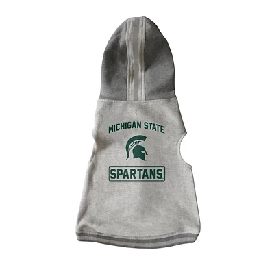 Michigan State Pet Hooded Crewneck Sweatshirt