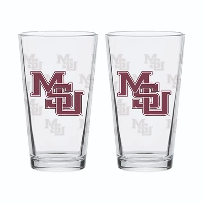 Mississippi State 16 Oz Vault Repeat Pint Glass