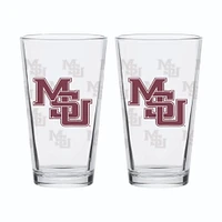 Mississippi State 16 Oz Vault Repeat Pint Glass