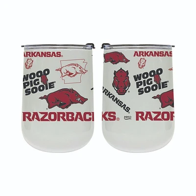 Arkansas 18 Oz Medley Curve Tumbler