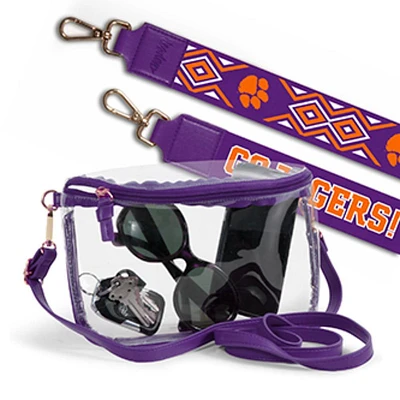 Clemson Lexi Crossbody Clear Bag