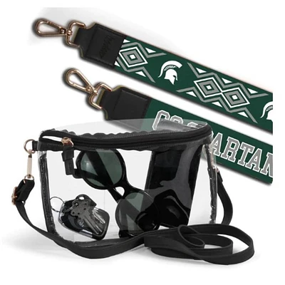 Michigan State Lexi Crossbody Clear Bag