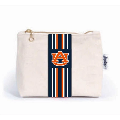 Auburn Stripe Canvas Pouch