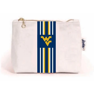 West Virginia Stripe Canvas Pouch