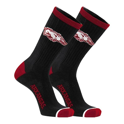 Arkansas Primary Logo Crew Socks