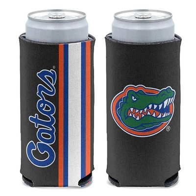 Florida 12 Oz Slim Gators Stripe Can Cooler