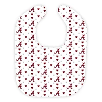 Alabama Wee Ones Heart Print Soft Bib