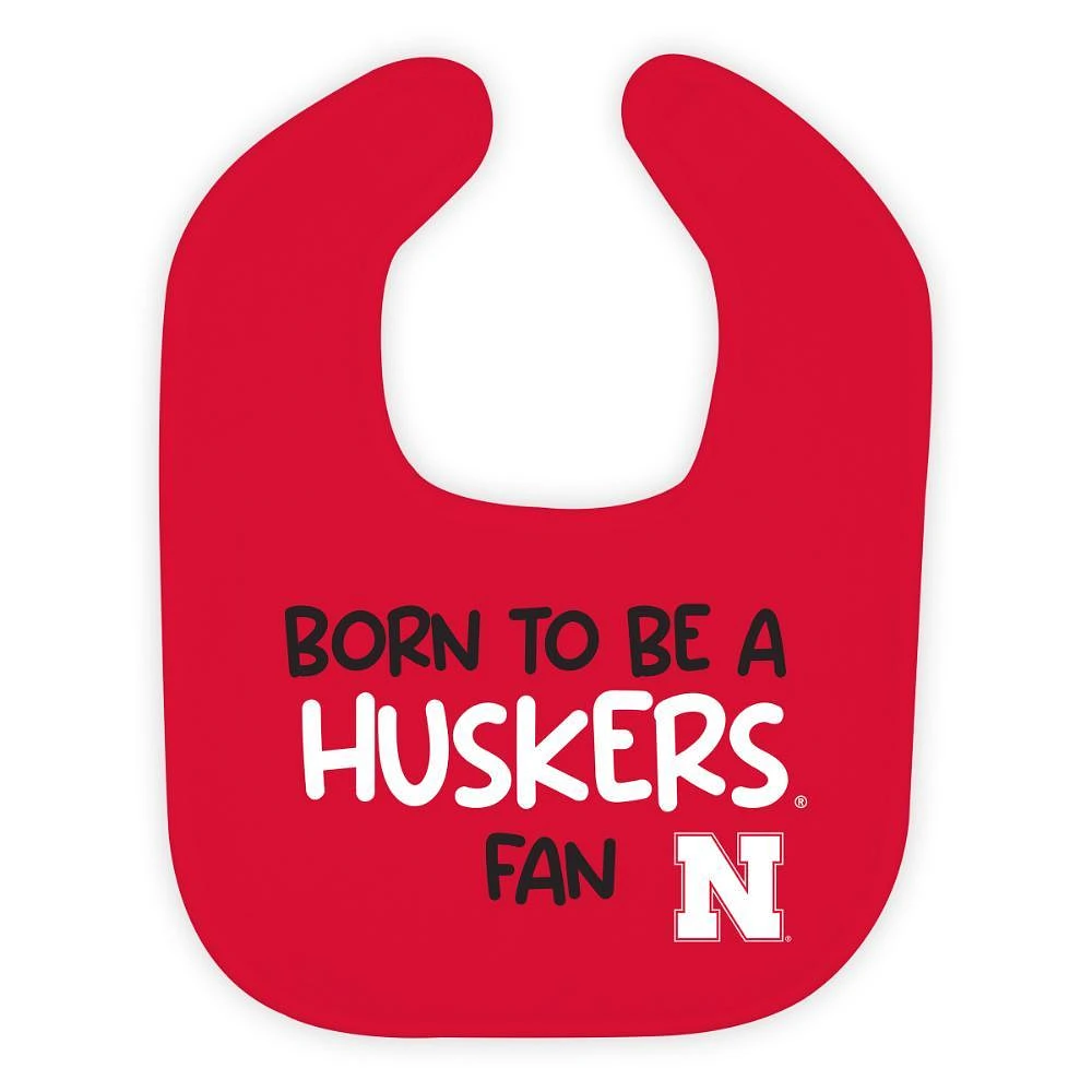 Nebraska Wee Ones Little Fan Soft Bib