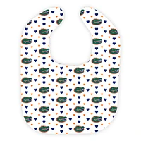 Florida Wee Ones Heart Print Soft Bib