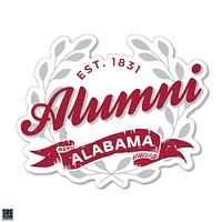 Alabama 3.25 Inch Alumni Leaves Rugged Sticker Decal