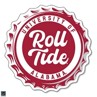 Alabama 3.25 Inch Bottle Cap Rugged Sticker Decal