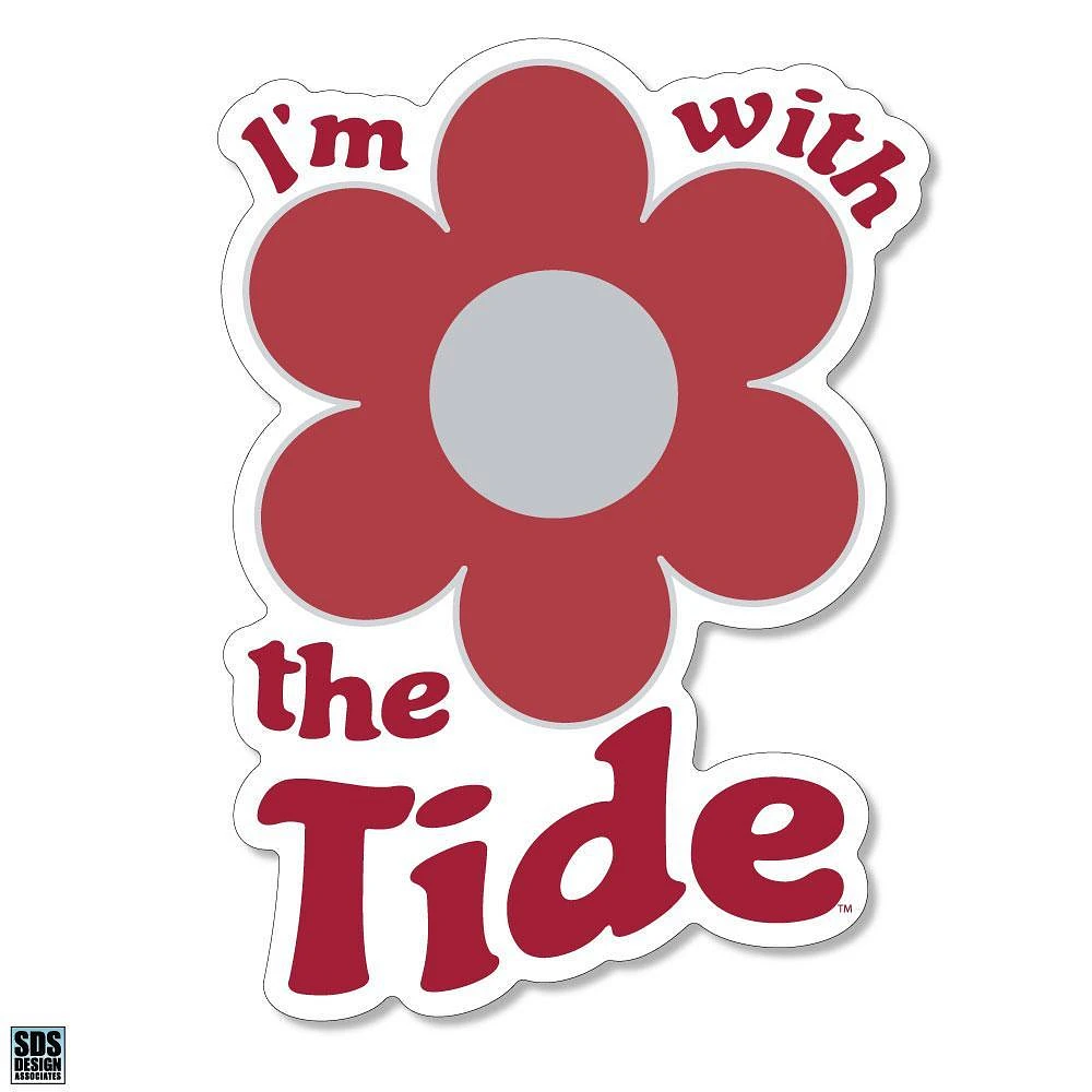 Alabama 3.25 Inch I'm with Flower Rugged Sticker Decal