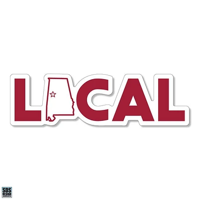 Alabama 3.25 Inch Local Rugged Sticker Decal