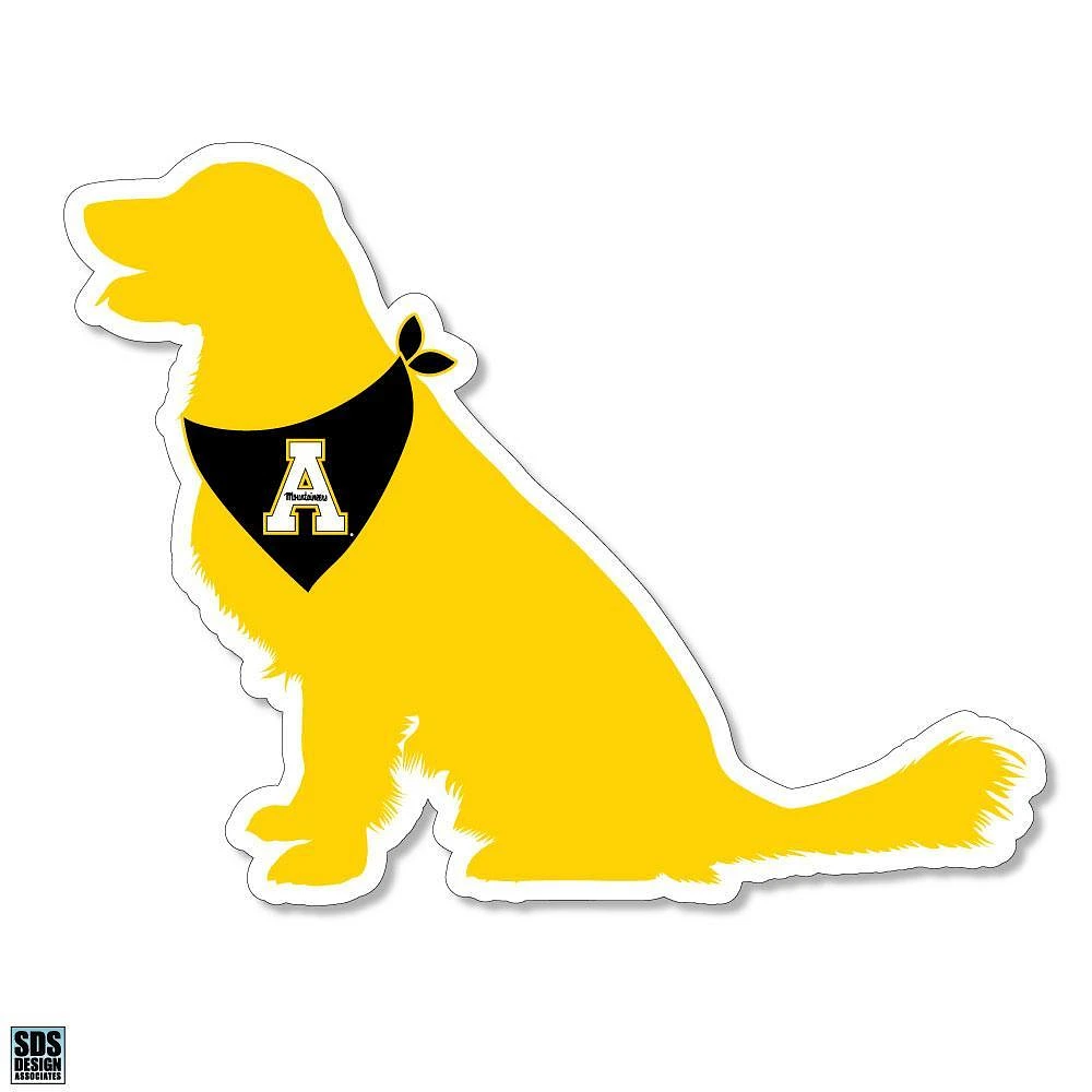 App State 3.25 Inch Dog Rugged Sticker Decal