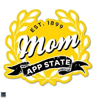 App State 3.25 Inch Mom Leaves Rugged Sticker Decal