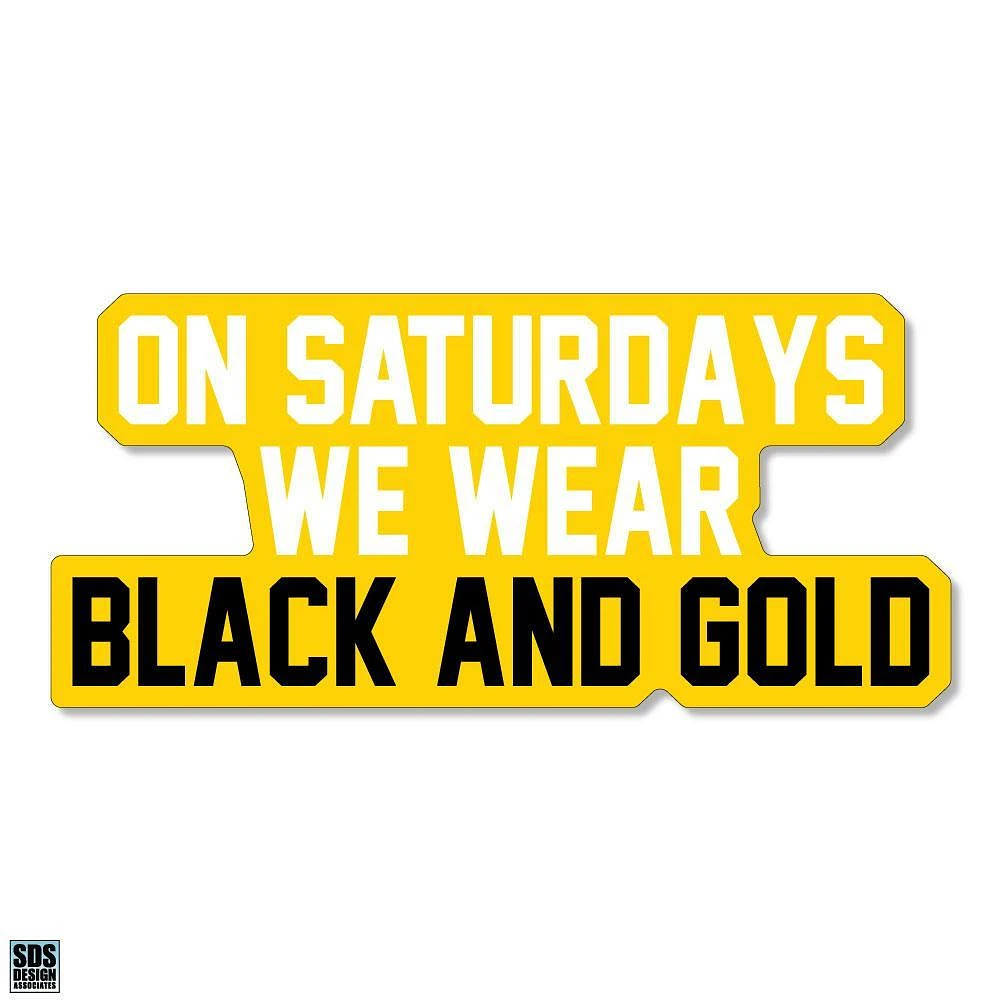 App State 3.25 Inch On Saturdays Wear Rugged Sticker Decal