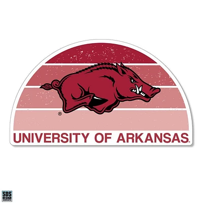 Arkansas 3.25 Inch Gradient Half Moon Rugged Sticker Decal
