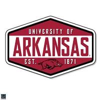 Arkansas 3.25 Inch Hexagon Badge Rugged Sticker Decal